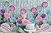 Mermaid Tails Birthday Under The Sea Decorations Supplies Kit for Birthday, Bridal & Baby Shower Themed Let's Be Little Mermaids Party - Premium Quality by PomPomGLAM