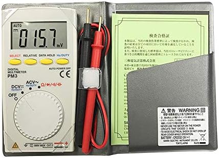 Digital Multimeter PM3 Digital Multimeter Pocket Type Resistance Capacitance Frequency Duty Cycle Continuity Test MJZHXM