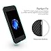 iPhone 7 Plus Case, ROCK [Carbon Fiber] - [Light Thin Cover] [Non Slip] [Fingerprint Free] Case For Apple iPhone 7 Plus - Black