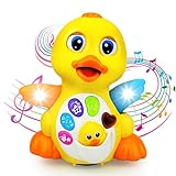 BestFire® Baby Toys Musical Dancing and Singing Duck Toy – Walks, Flaps Wings - 6 Songs, Speaking and Sound Effect Modes - Toys Gift for Babies, Toddlers, Kids