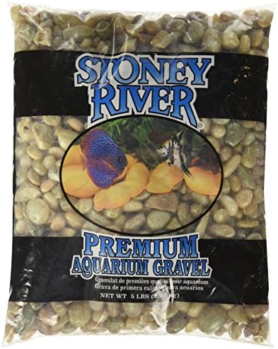 Stoney River Jumbo Gems Jade for Freshwater Aquariums, 5-Pound Bag