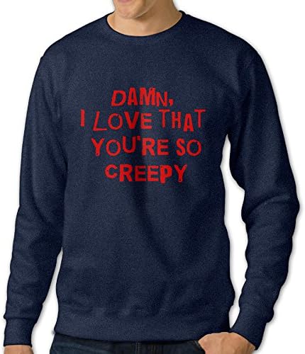 Heppl Look Love You Creepy Hoodie Sweatshirts Mens Sweaters Fleece