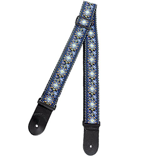 Walker & Williams H-29 Vintage Series Blue Cheer Woven Hootenanny Strap - Thumbnail 2