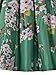 Choies Green Sakura Skater Skirt with Pleat