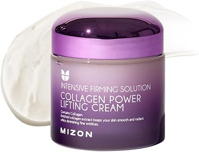 Crema Power Lifting al Collagene (75 ml) Idratante Intensiva con 75% di Estratto di Collagene Marino, Cosmetica Coreana