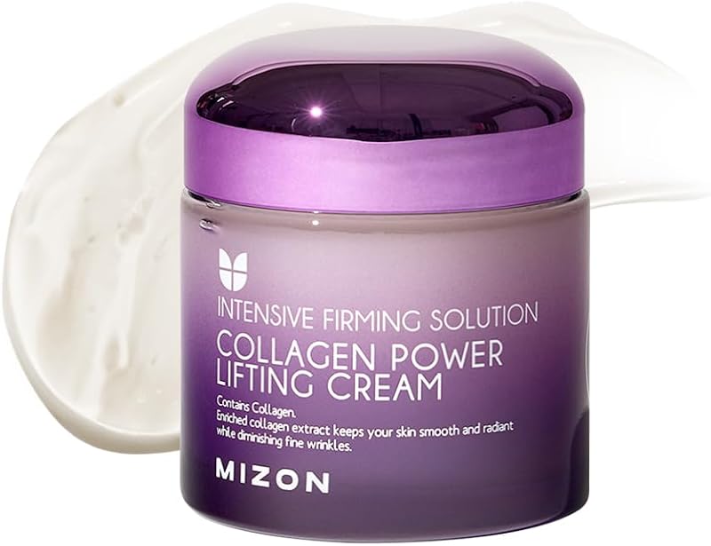 Crema Power Lifting al Collagene (75 ml) Idratante Intensiva con 75% di Estratto di Collagene Marino, Cosmetica Coreana