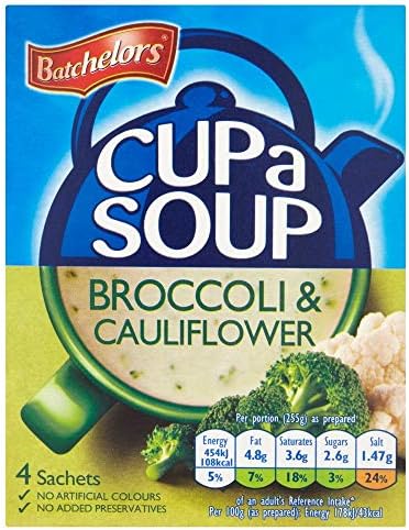 Batchelors Cup a Soup Creamy Broccoli & Cauliflower (4 per pack - 101g)