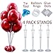 4 PCS Stable Table Balloon Stand Kit for party decoration. In set - 28 centerpiece sticks with cups, 4 column base, glue dots and tying tool. Made your ballon bouquet holder quick and easy! By AletT