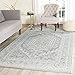Safavieh Adirondack Collection ADR108T Slate and Ivory Oriental Vintage Medallion Area Rug (8' x 10')