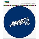 Brandeis University Primary Logo Automotive Car Refrigerator Locker Vinyl Circle Magnet