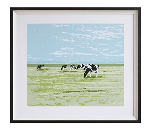 Creative Co-Op Cow Framed Wall Décor