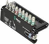 Wera BC 10/9 Stainless Rapidaptor Bit-Check Set (PH/PZ/TX), 10-Piece