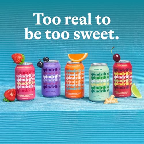 SPINDRIFT SODA VARIETY PACK WITH REAL SQUEEZED FRUIT 12 PACK CASE