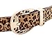 Leopard Print Faux Leather Fashion Belt for Ladies, Gift Idea,Brown,One Size