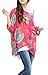 iNewbetter Womens Floral Batwing Sleeve Beach Loose Blouse Tunic Tops 05