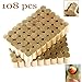 homemelinda 110pcs Moxibustion Sticks and 100pcs Self-Stick Base, 5-Years Moxa Cone Moxi Stick for Chinese Traditional AiJiu with 4pcs Protective Cover