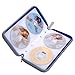 BEYLEG 72 Capacity Heavy Duty CD/VCD/DVD Wallet, Blue