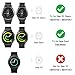 Gear Sport Band, Galaxy Watch (42mm) Band, Valkit 20mm Stainless Steel Watch Bands+Milanese Loop Mesh Replacement Metal Strap+Screen Protector for Samsung Gear Sport/S2 Classic/Galaxy Watch 42mm,Black