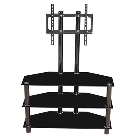 Woodness Glass Eve 6141 TV Unit (Matte, Black)