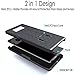Cellularvilla Slim Holster Belt Clip Kickstand Case [Tempered Glass Screen Protector] Compatible with Samsung Galaxy Note 8 (2017) (Black)