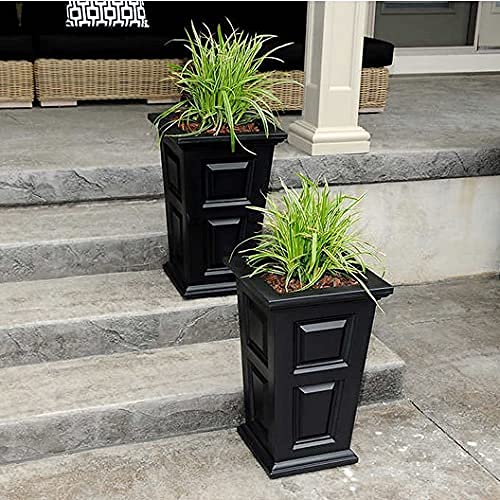 24" Tall Black Planter 2pack Pricepulse