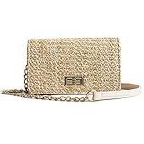 QZUnique Women's Straw Shoulder Bag Straw Woven