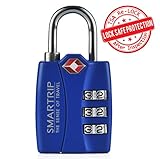 Smartrip TSA Lock Luggage Locks Combination Gym Locker Sturdy Zinc Alloy Padlock For School Travel Lock 4 Color