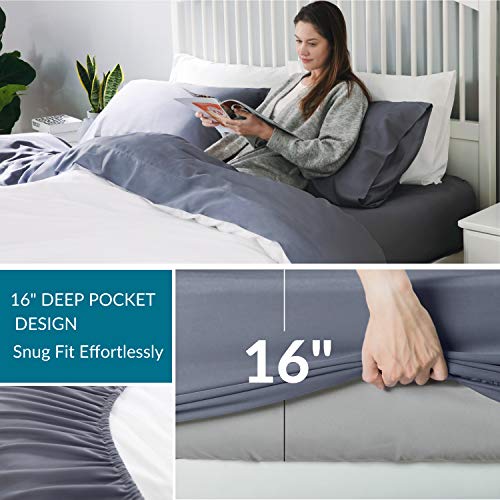 Bedsure Cooling Sheets California King Sheet Sets 100 Viscose from
