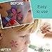 104 No Mess Foolproof Face & Body Paint Stencils - No Art Skills Required - for Kids 3+ Up. Fun for Birthday Parties, Events, Christmas or Gift by Ava and Frank