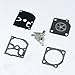 Poweka Carburetor Rebuild Kit for Husqvarna 136 137 137E 141 142 142E Zama W-29 Poulan 1975 Wood Shark PP221LE Replace Zama RB-38