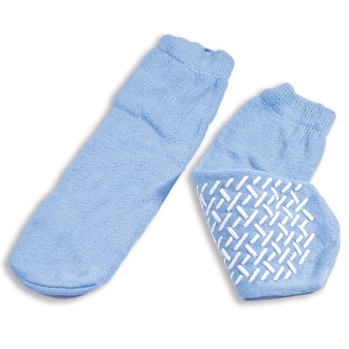 Dynarex Soft Sole Slipper Socks - Sky Blue - Large - 48 ct.