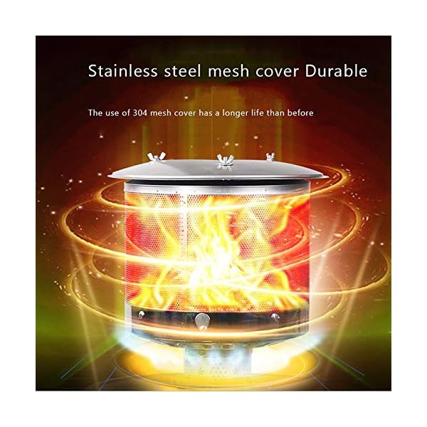 AYCYNI Setas Estufa, calentando el Acero Inoxidable Calentador de