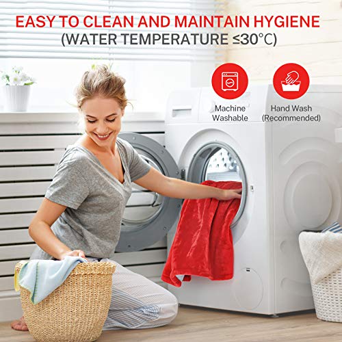 Heated Blanket Misiki Electric Throw Blanket 50" x 60" with 6 Fast