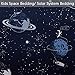 STFLY Kids Space Bedding Solar System Bedding for Boys Girls Soft Microfiber 3Pcs Duvet Twin Bed Sheets Sets Star Galaxy Satellites Bedding Set ( Space Satellites , Twin)