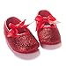 RVROVIC Baby Girl Moccasins Infant Princess Sparkly Premium Lightweight Soft Sole Tassels Prewalker Toddler Girls Shoes (M:6-12 Months, Red)