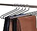 Rubber Coated Hangers - 12 Pack Non-Slip Black Hangers for Clothes - Premium Quality Materials - Sturdy Design - Easy Slide & Rubber Protected - Slim to Save Closet Space
