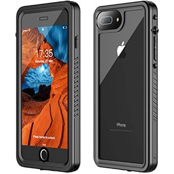 iPhone 7 Plus Waterproof Case,iPhone 8 Plus Waterproof Case. GOLDJU 2019 Full Body Protective IP68 Underwater Shockproof Dirtproof Sandproof Waterproof Case for iPhone 7 Plus/iPhone 8 Plus(5.5')