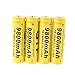 EastVita GTF 4pcs 3.7V 18650 Led Flashlight 9800mAh Li-ion Rechargeable Battery + Charger