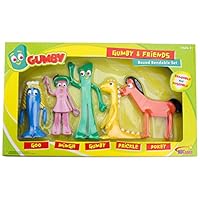 NJ Croce Gumby & Friends Action Figure Boxed Set, Multicolor