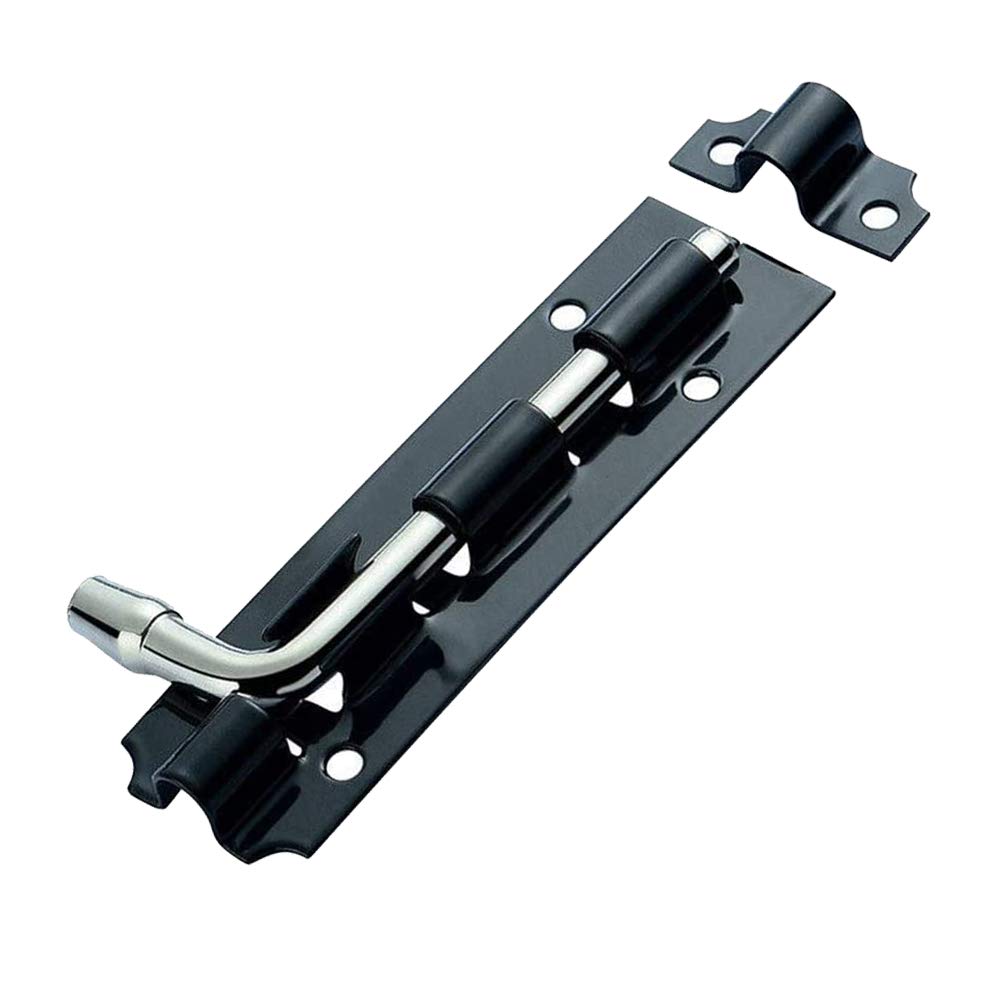 1Pcs 12" Black Latch Catch Heavy Duty Garden Gate Shed Sliding Door Tower Bolt