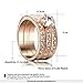Yoursfs Jewelry 3Pcs Halo Rings 18k Rose Gold Plated Pave Mirco Austrian Crystal Trinity Rhinestone Wedding Band Ring Engagement Ring Sets