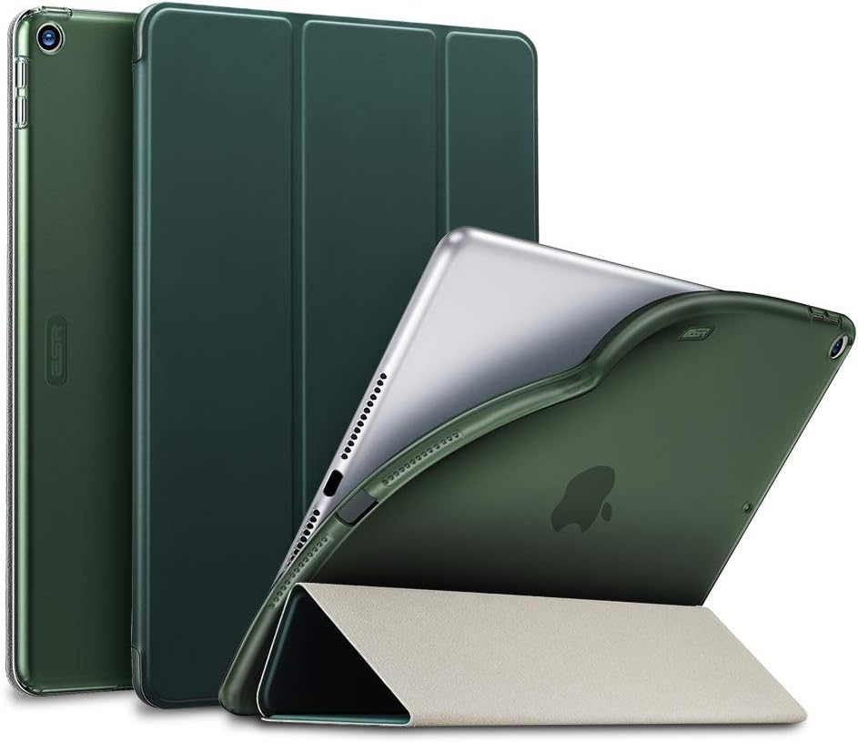 RAEGR Shield by ESR iPad 10.2 Case, Rebound Trifold Stand Design Smart Case / Cover Designed for iPad 10.2-inch (9th Gen, 2021) / (8th Gen, 2020) / (7th Gen, 2019) - Pine Green RG20371