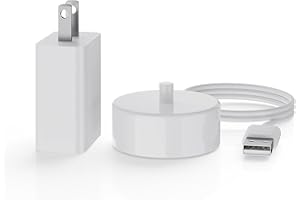 SGEOYPIL Electric Toothbrush Charger Base Waterproof Compatible with Philips Sonicare 5300 4100 3100 2100 1100 Series HX3681 HX3661 HX3641 Rechargeable Power Brush Replacement Battery USB Charging Stand- White