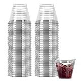 R-kay Silver Plastic Cups For Party - 100 Pack - 9