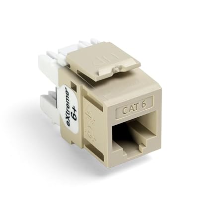 Leviton 61110 Ri6 Extreme 6 Quickport Connector Cat 6 Ivory