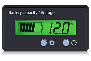 Thxsoon Indicator Battery Capacity Voltage Tester with LCD Display Green Backlight, for 3S-26S Lithium Battery&Lead-Acid Batt