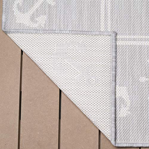 Camilson-Outdoor-Rug-Modern-Area-Rugs-for-Indoor-and-Outdoor-patios-Kitchen-and-Hallway-mats-Washable-Outside-Carpet-8x10-Anchor-Grey-White Camilson Outdoor Rug - Modern Area Rugs for Indoor and Outdoor patios, Kitchen and Hallway mats - Washable Outside Carpet (8x10, Anchor - Grey / White)