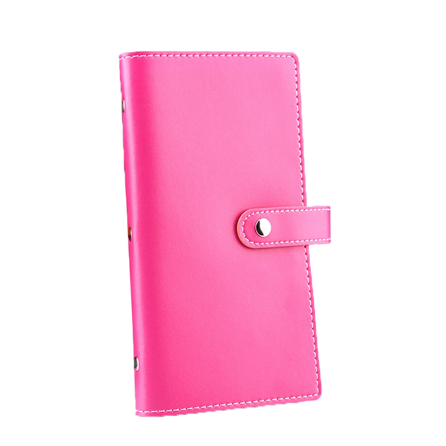 SIVENKE Business Card Folder for 240 Cards Credit Cards Customer Cards Business Card Holder Organizer Card Case, Pink