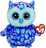 Ty Beanie Boos Oscar The Blue/Purple Owl Plush