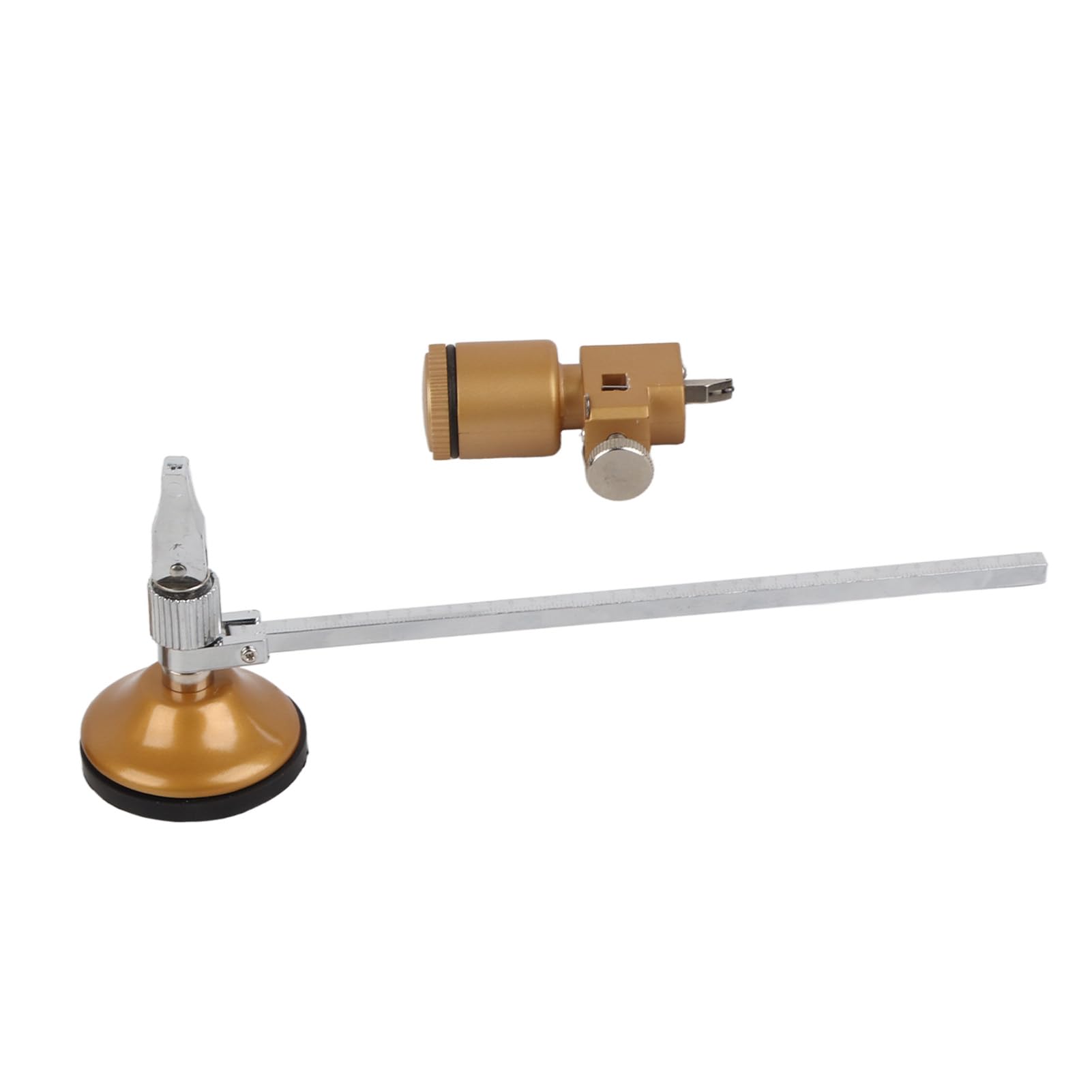 Diamond Glass Cutter Adjustable Heavy Duty Aluminum Alloy Circular Tool for Glass Ceramic Tile with Suction Cup 13.5-40cm